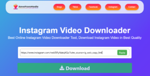 Paste instagram video link