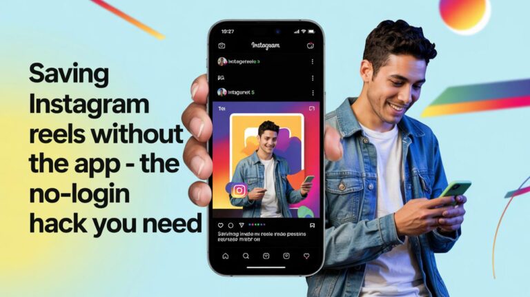 Saving Instagram Reels Without the App – The No-Login Hack You Need